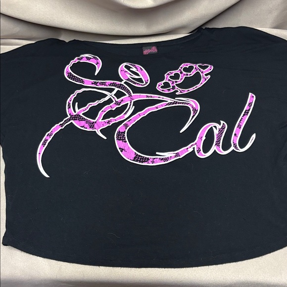 So Cal Cropped Tshirt sz L - Picture 10 of 11